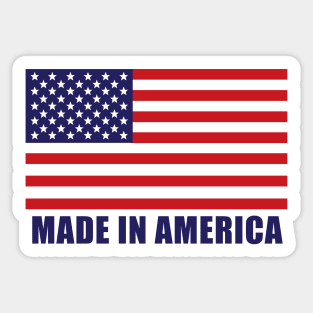 Made in America - American Flag - Patriotic Sticker